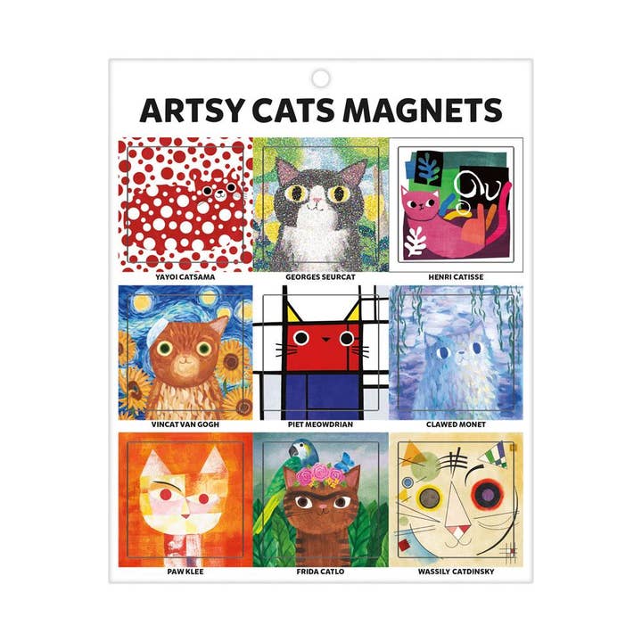 Chronicle Books - Wholesale Magnet - Artsy Cats Magnets