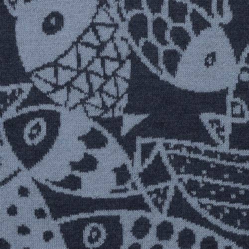 McKernan – Cachecol - Mulher por atacado – Cachecol Fjord – Jacquard de Lã Superfina com Motivo de Peixe5