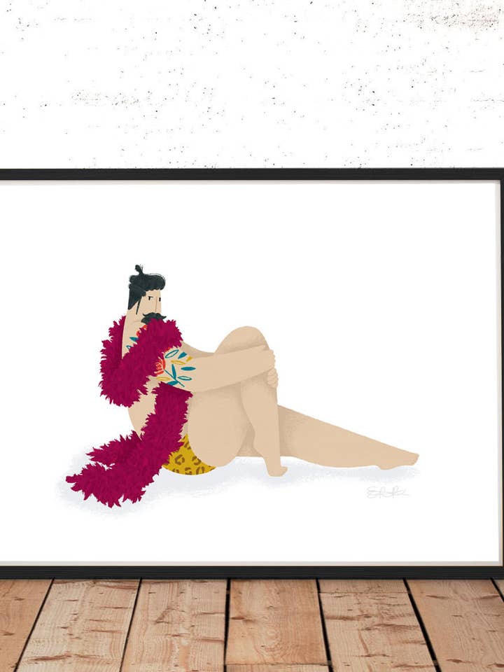 A4 Print - Sexy Boa for wholesale by Elsa Rose Frere