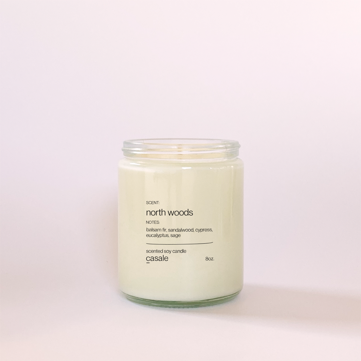 Casale - Wholesale Jar/Filled Candle - North Woods Single Wicked Soy Candle 8oz3