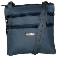 GH Stafford & Son Ltd – wholesale Crossbody bag – Women's – LORENZ Accessories Cowhide Twin-Section X-Body Bag
