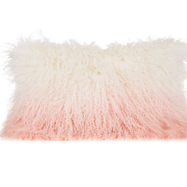 Mongools bont in Ombre rozenkwarts voor wholesale door Aviva Stanoff Design