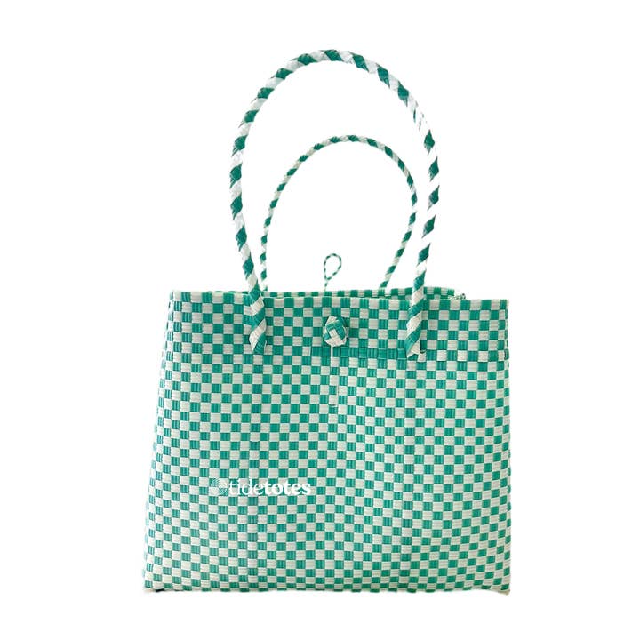 Elemental Mistcheck – Bolso en menta y blanco para venta al por mayor de Pure Di Casa