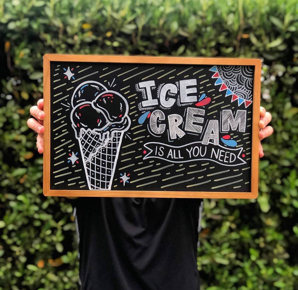 VersaChalk - Wholesale Chalkboard - Wood Framed Chalkboard + Fine Tip White Marker1