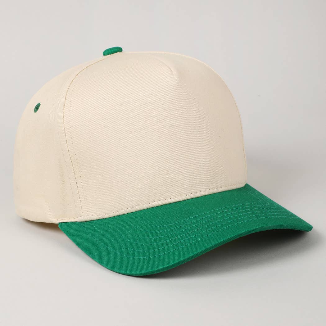 Fashion City - Wholesale Baseball Cap - Unisex - Plain Two-Tone Canvas Cotton Trucker Hat32