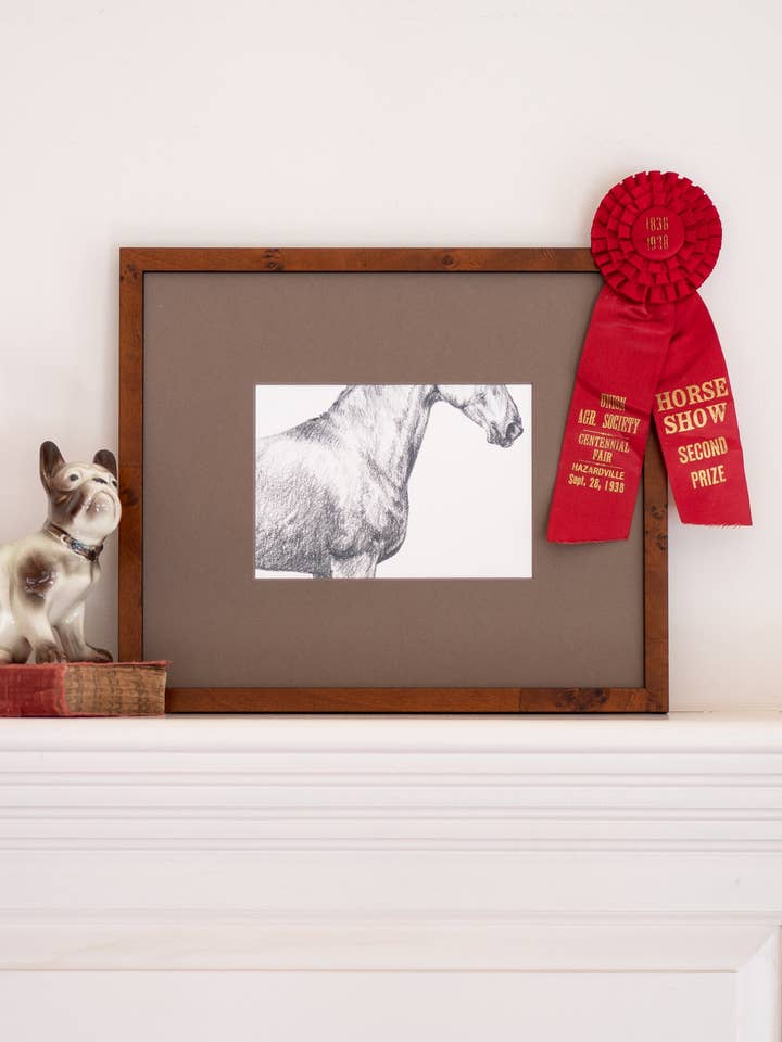 Dessin de cheval, « Clarity », impression giclée sur papier pour la vente par Danielle Demers Studio