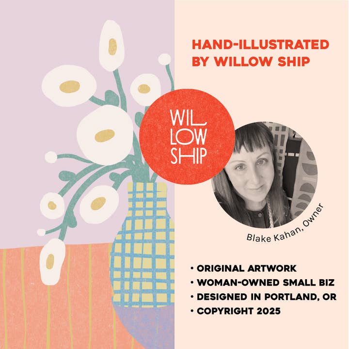 Willow Ship - Wholesale Art print - Textured Vase Art Print – Modern Botanical (8x10 or 11x14)5