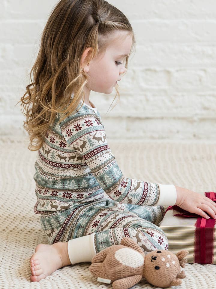 Colored Organics - Wholesale Sleepwear Set - Kids - 2 Piece Long Sleeve Jammie Set - Holiday Collection13