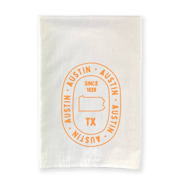Hometown Loop - Custom Cotton Tea Towel for wholesale by Vintage City Tees