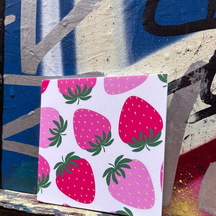 Forex tegeltje 10x10cm - Aardbeien - #101030075 voor wholesale door Lourens Exclusive