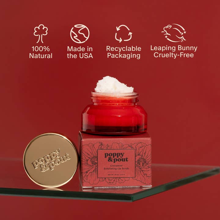 Poppy & Pout - Wholesale Lip Scrub/Polish - Lip Scrub, Cinnamint