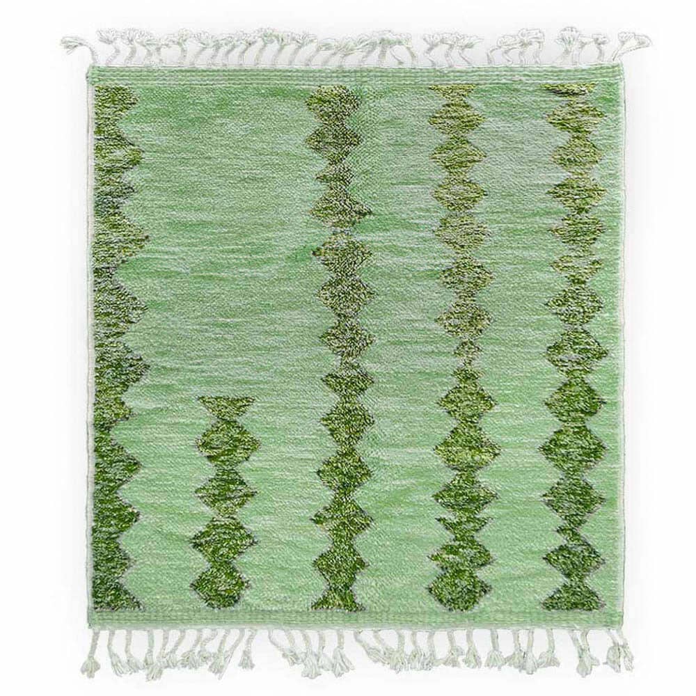 Moroccan Woven Treasures – wholesale Area rug – Handwoven Green Moroccan Rug, Berber Shag Rug, Area Rug4