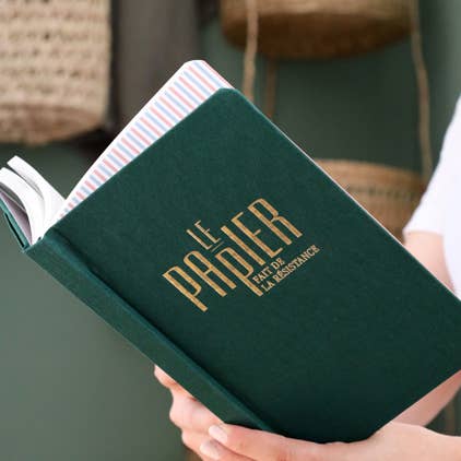 Hardcover A5 notitieboek met 128 geruite pagina’s - Bosgroen voor wholesale door Le Papier Fait De La Résistance