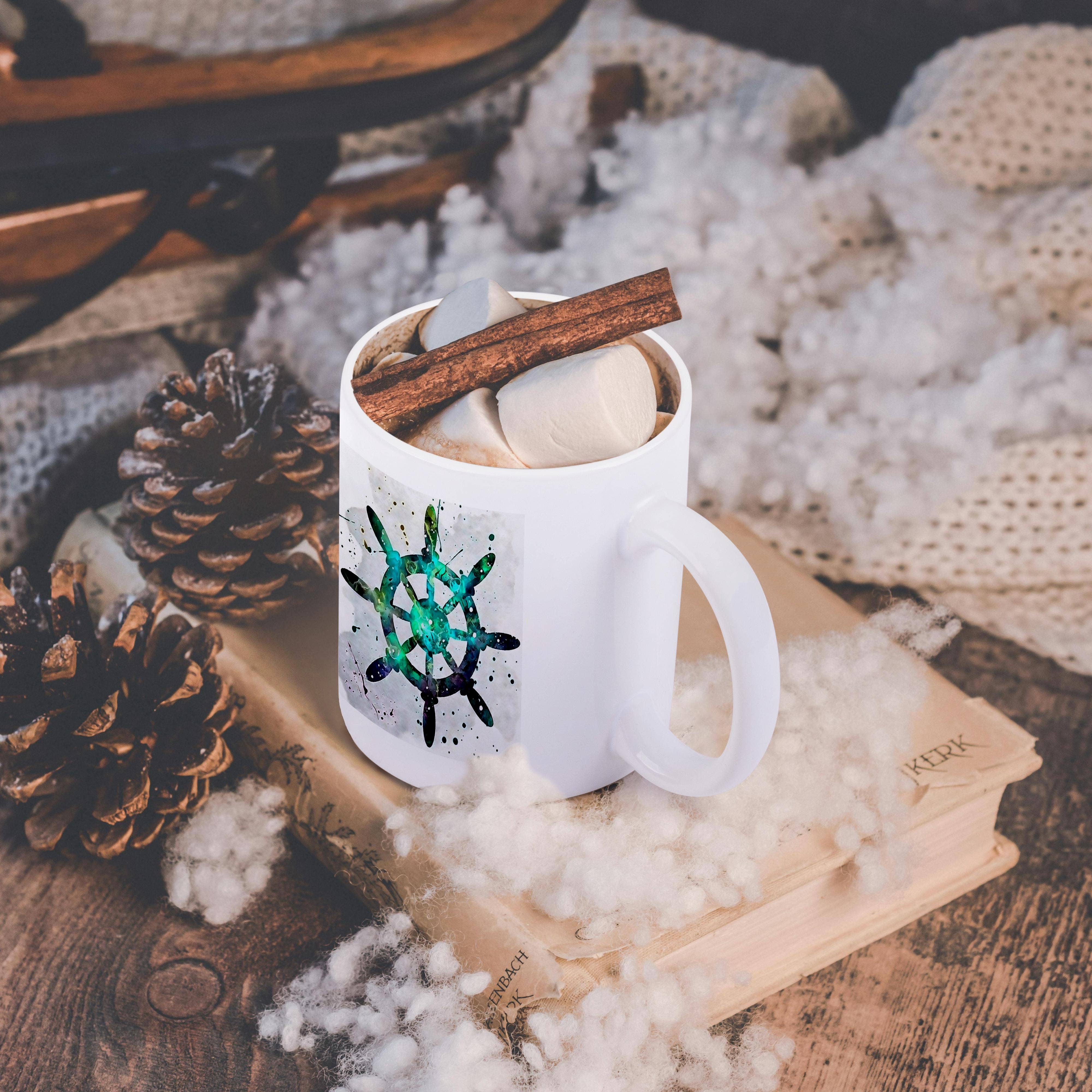 3dRose – wholesale Kaffekoppar – 3dRose, Kaptenens Ratt, Mugg11