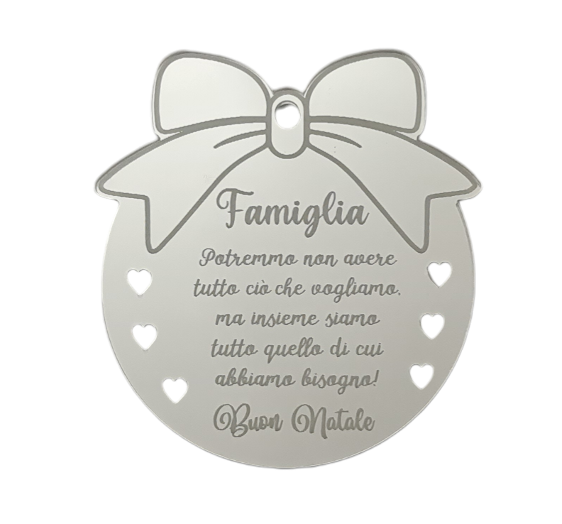 Lunaria Lab - Wholesale Ornament - Family Plexiglass Christmas Ball0