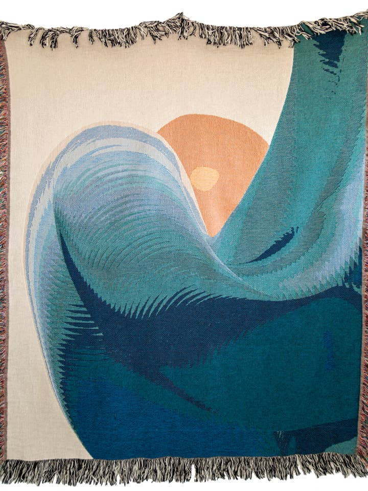 Manta Tejida de Olas para venta al por mayor de eif studio