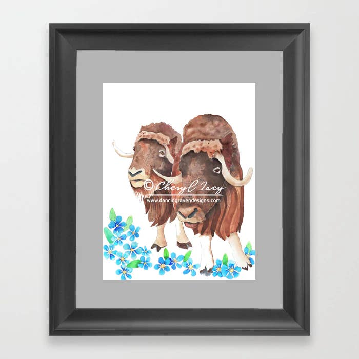 1286. Musk Søstre Print for engroshandel hos Dancing Raven Designs