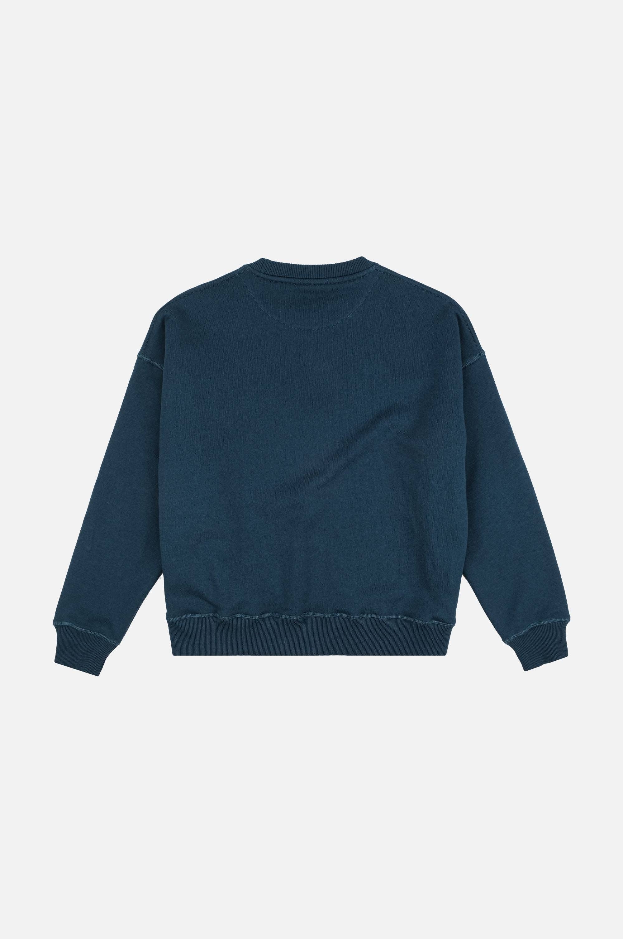 Trendsplant Clothing - Wholesale Sweatshirt - Women's - Women’s Essential Midweight Oversized Sweater Poseidon Blue2