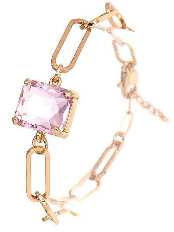 FACETED GEM CHARM CHAIN BRACELET 570 for wholesale by anbfashion