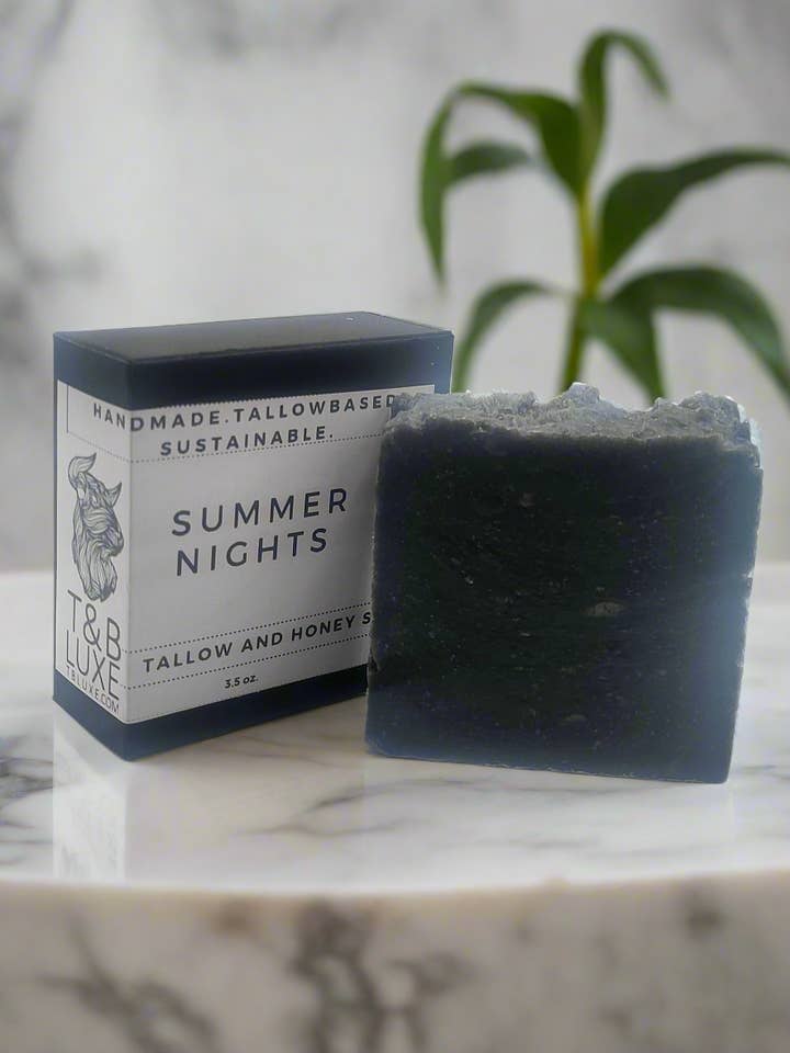Savon Summer Nights au suif et au miel pour la vente par T&B Luxe