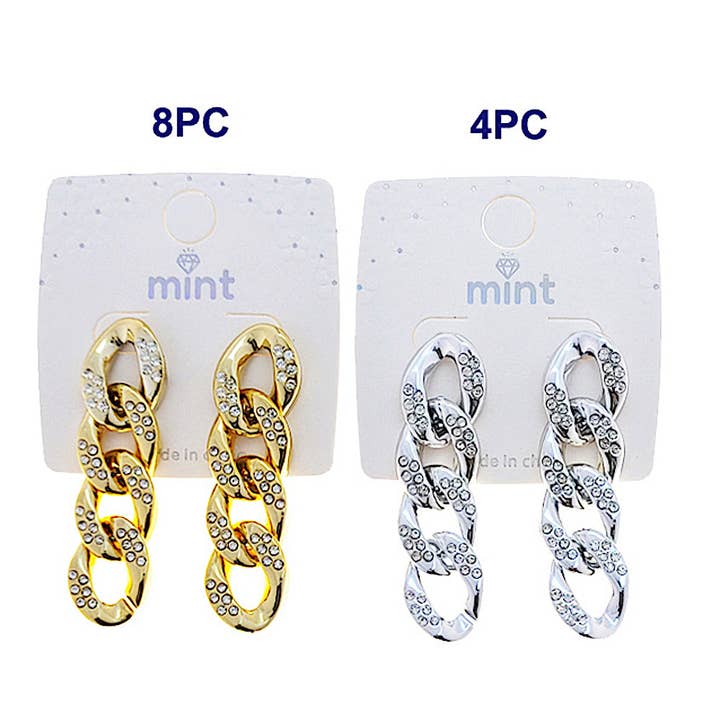 Atlas Fashion - Wholesale Dangle Earrings - Rhinestone Link Earring1