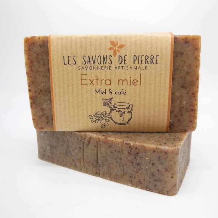 Les Savons de Pierre - Venta al por mayor Pastilla de jabón - Jabón duro 100g Extra-miel