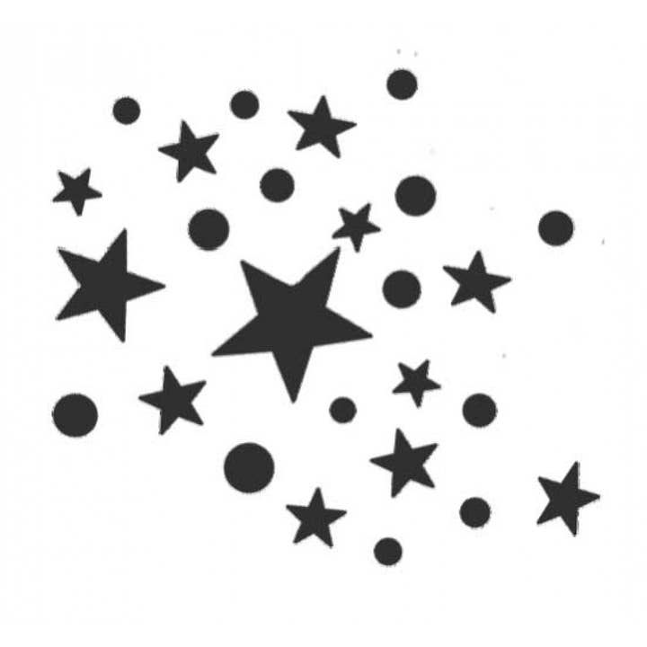 Star Cluster Cling Mounted Rubber Stamp for wholesale by Stamp Addicts