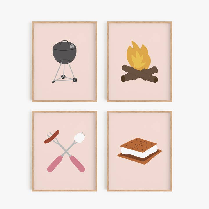 Signes of Summer Art Lot de 4 tirages pour la vente par Flip The Script Studios