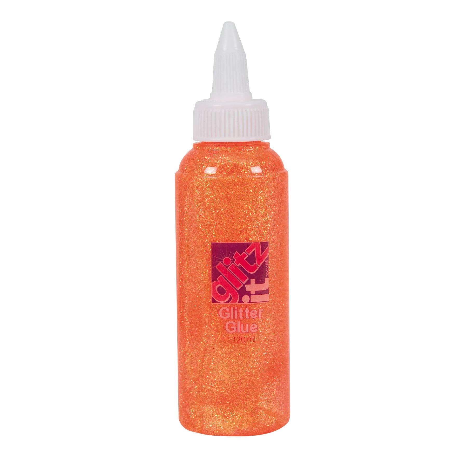 West Design Products – wholesale Glue – Glitz it Glitter Glue, Tangerine, 120ml0