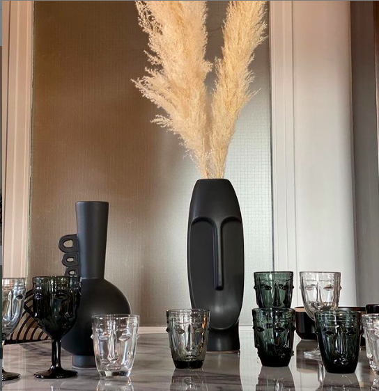 Transparent face tumbler glass D8 H10cm for wholesale on Faire1