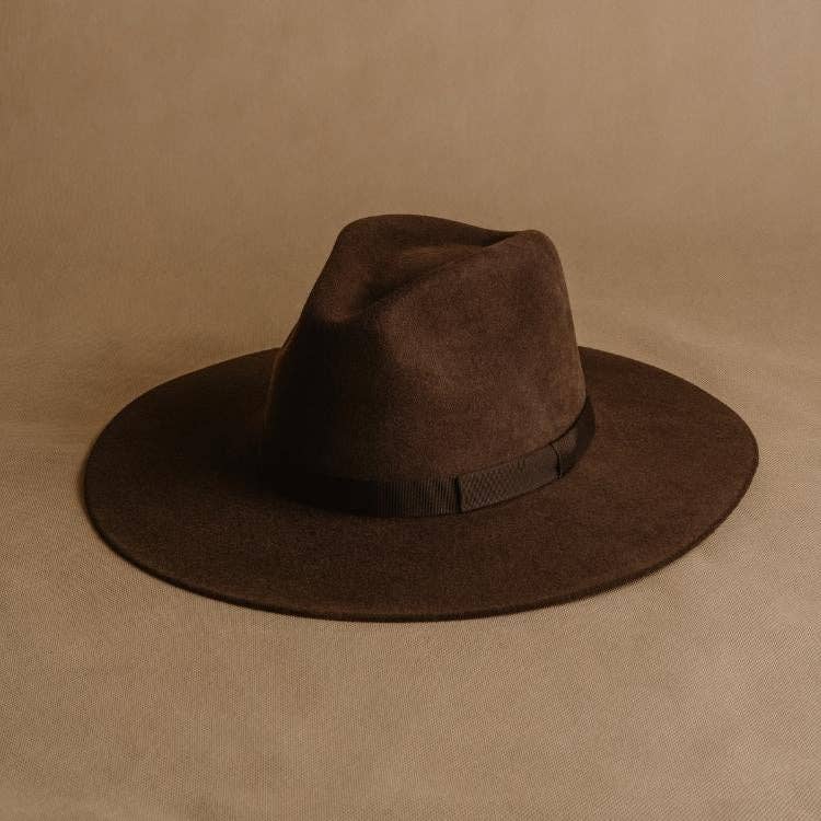 Sandoval Hats - Wholesale Fedora - Women's - Tlaquepaque · Brown fedora wide brim3