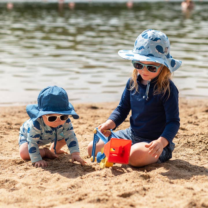 Jan & Jul - Wholesale Bucket Hat - Kids - Blue Whale | Cotton Floppy Hat1