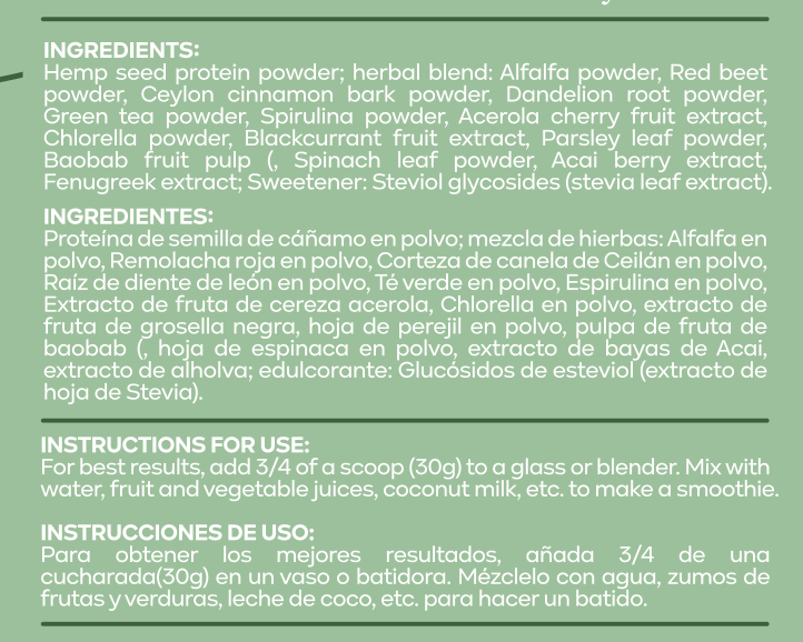 bionobo - Wholesale Protein/Superfood Powder - bio:activa® proteína de cáñamo + superfoods + enzimas4