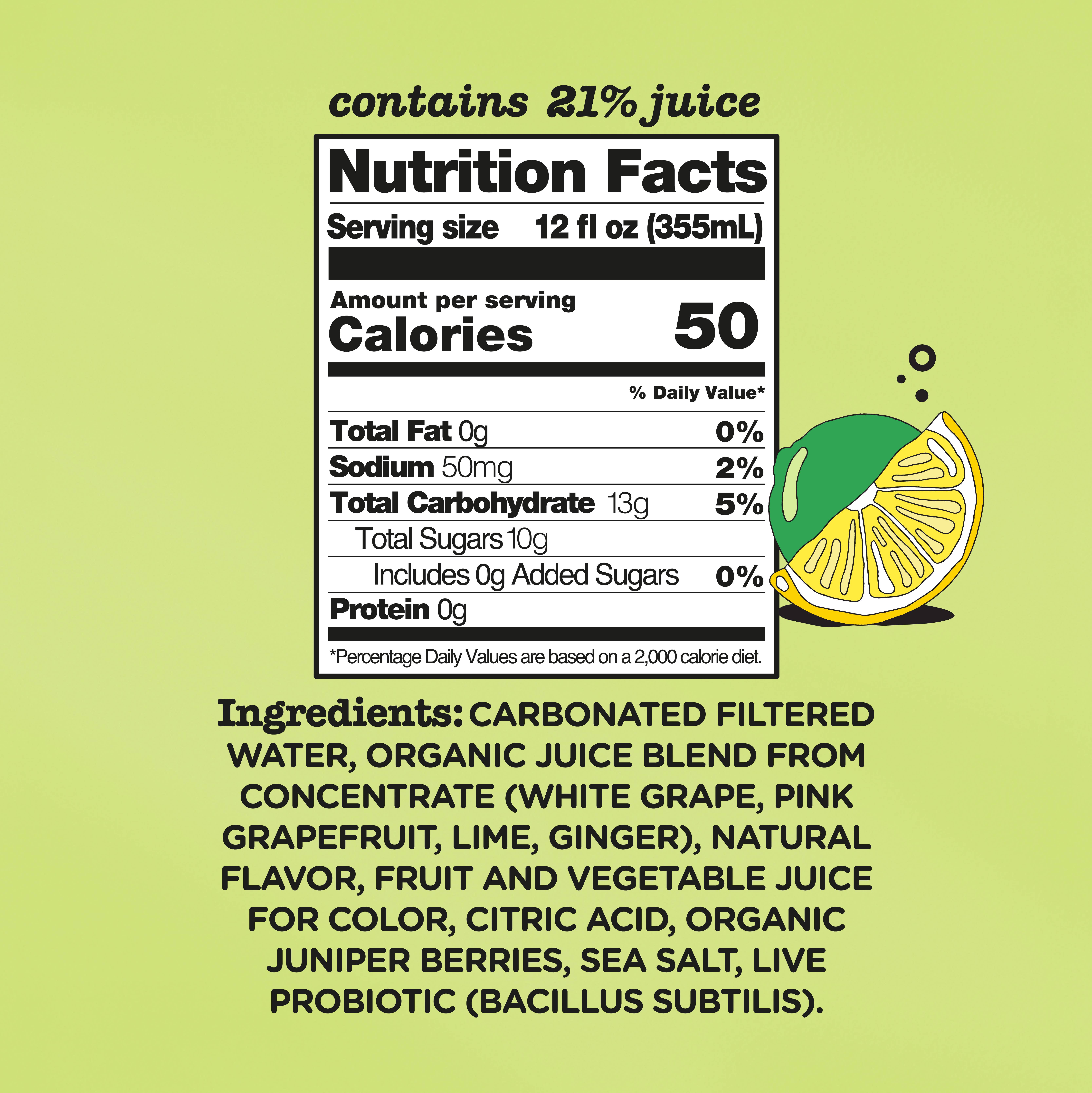 Culture Pop Soda - Wholesale Soda/Carbonated Drink - LEMON LIME - 12 Pack1