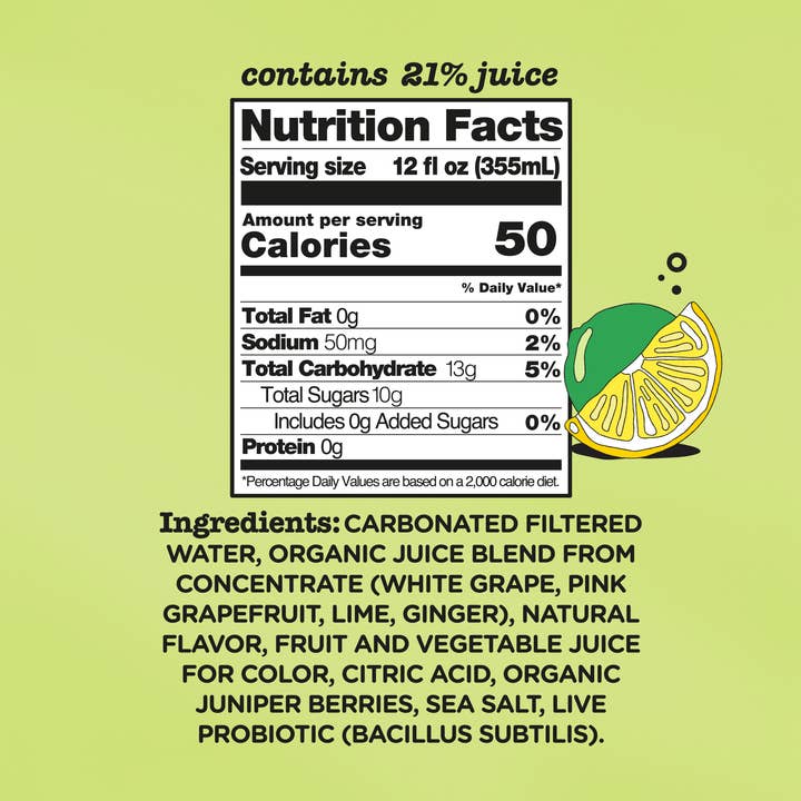 Culture Pop Soda - Wholesale Soda/Carbonated Drink - LEMON LIME - 12 Pack1