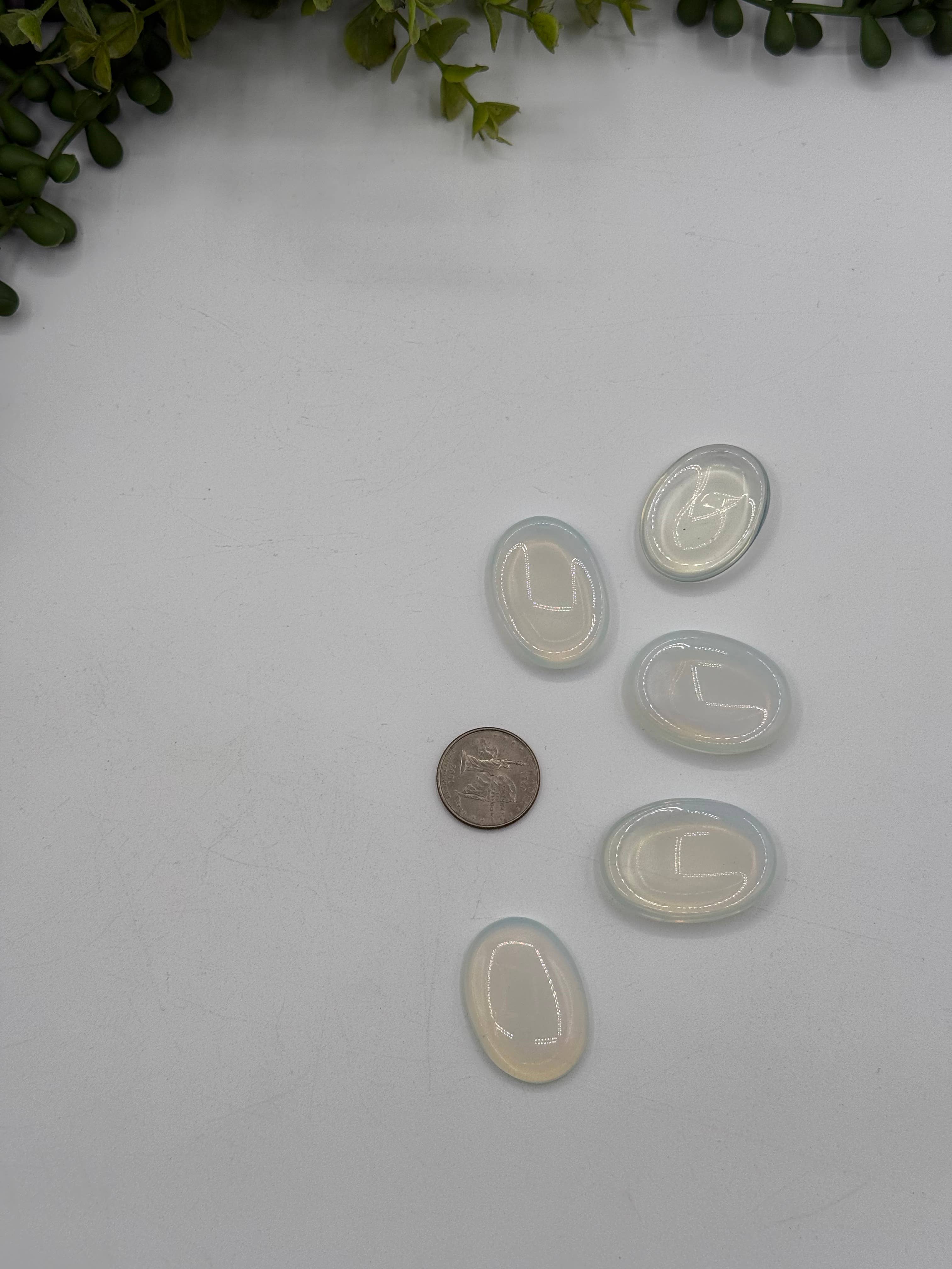 Meraki Gemstones - Wholesale Spiritual Stone/Crystal - Opalite Worry Stones 40x30x8mm4