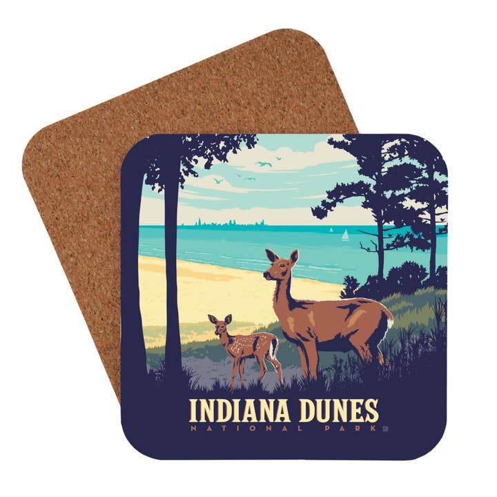 Indiana Dunes NP Coaster for wholesale by Tourist Courts