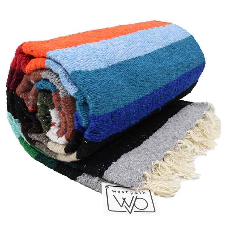 West Path - Wholesale Throw Blanket - Red Earth Baja Aztec Style Mexican Blanket2