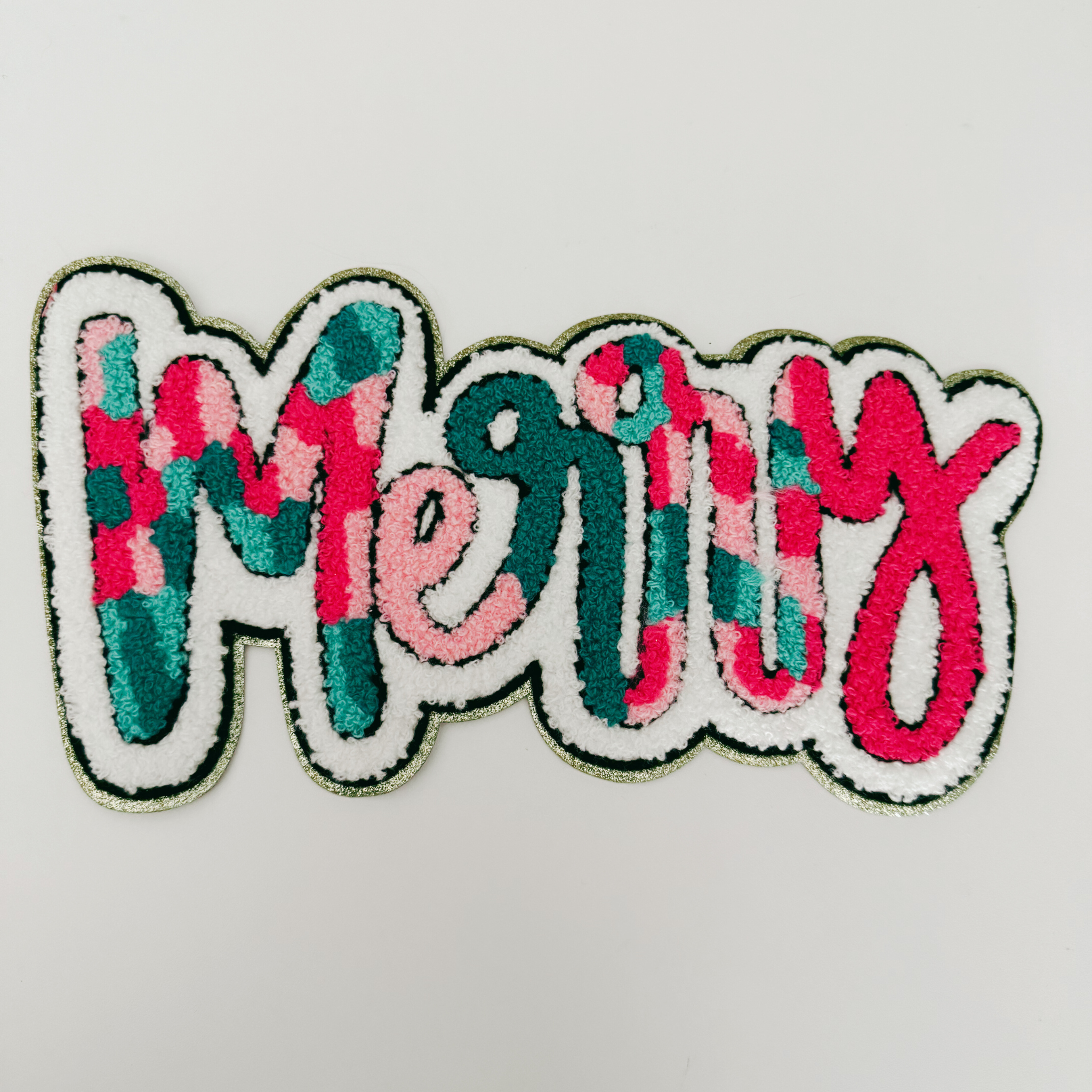 TEELUX - Wholesale Patch - 11" inch MERRY - Chenille Patch3