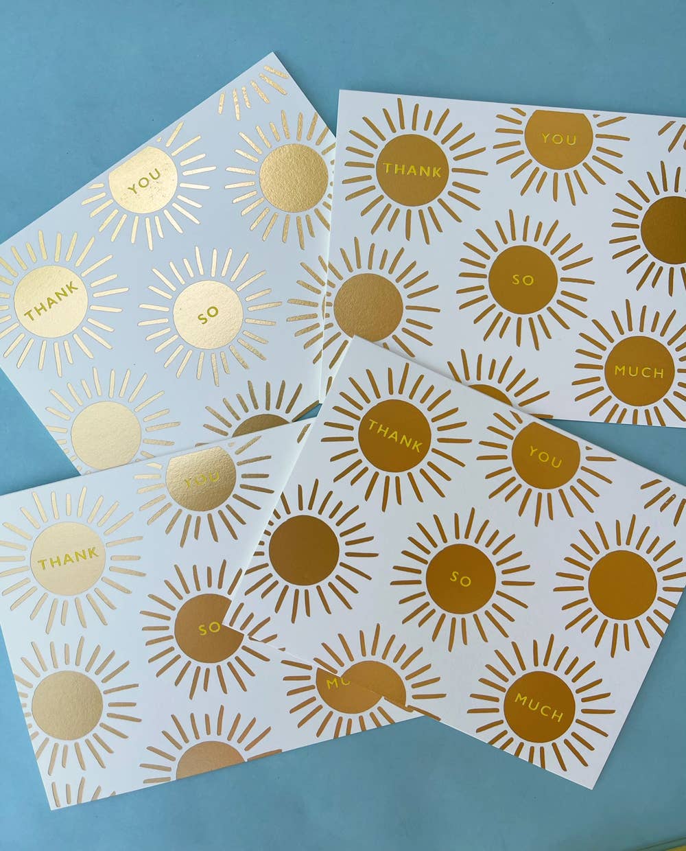 J.Falkner Cards - Wholesale Thank You Card - Gold Sunburst Thank You Card1