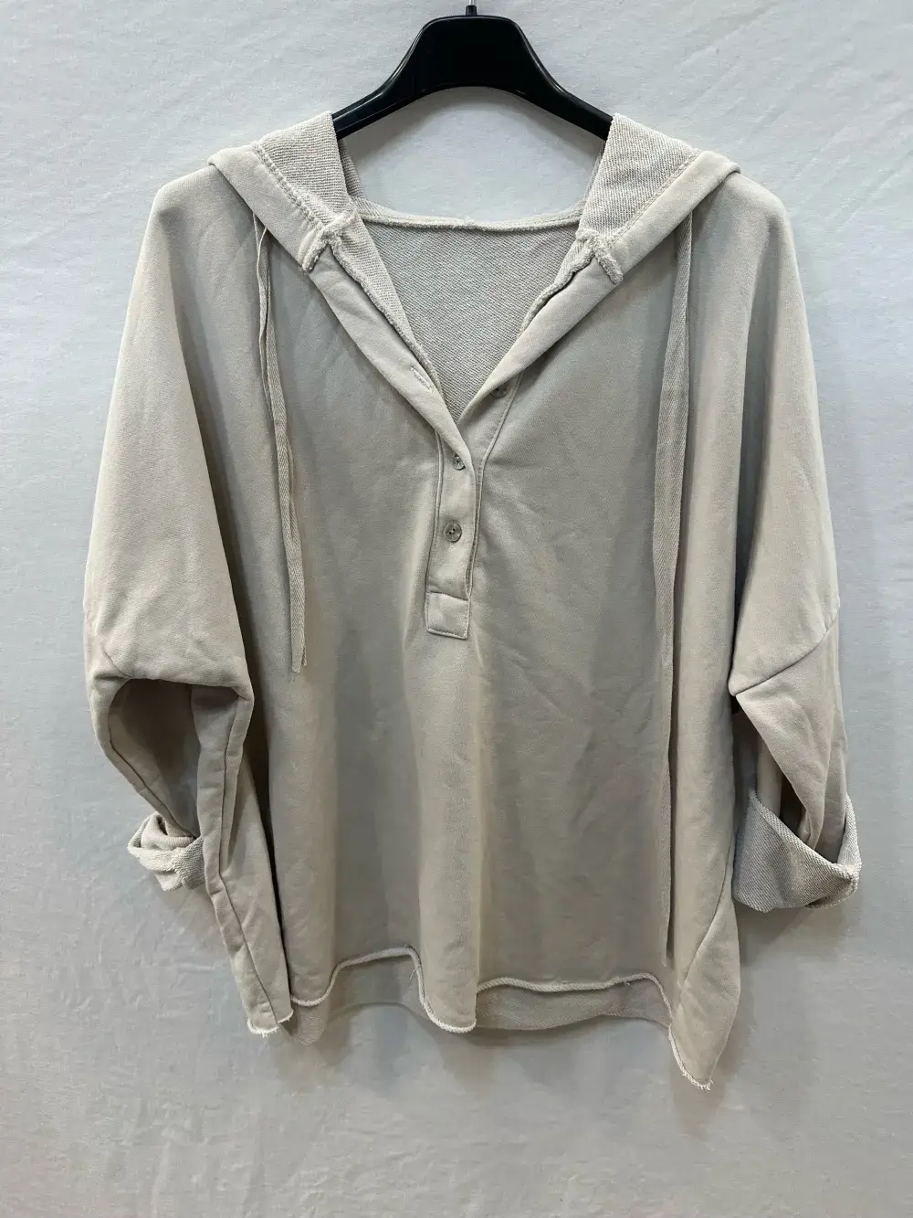 Mimi & Gogo – Hoodie – Mulher por atacado – Sweatshirt com Capuz Abotoamento @83893_SweatEspesso1