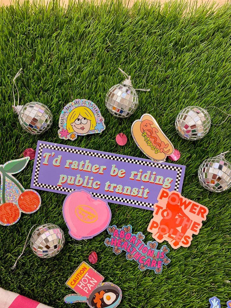 The Peach Fuzz - Vente Autocollant - Autocollant pour pare-chocs pour transport en commun2