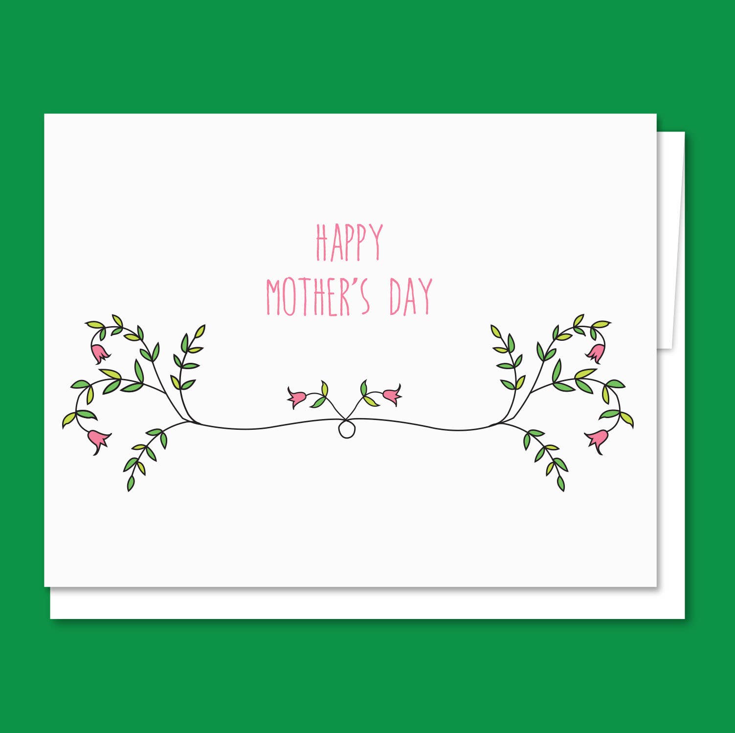 Quick Brown Fox Letterpress – Großhandel Muttertagskarten – Letterpress Muttertagskarte „Happy Mother's Day“1