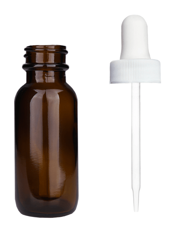 Best Bottles - Vente Supports pour huile essentielle - Bouteille ronde ambrée Boston - 15 ml (plusieurs couleurs de compte-gouttes)7