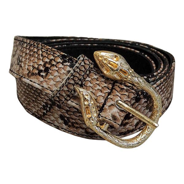 Cadelle Leather – wholesale Belt – Women's – Cairo Leather Belt | Bottle Green Snake Skin4