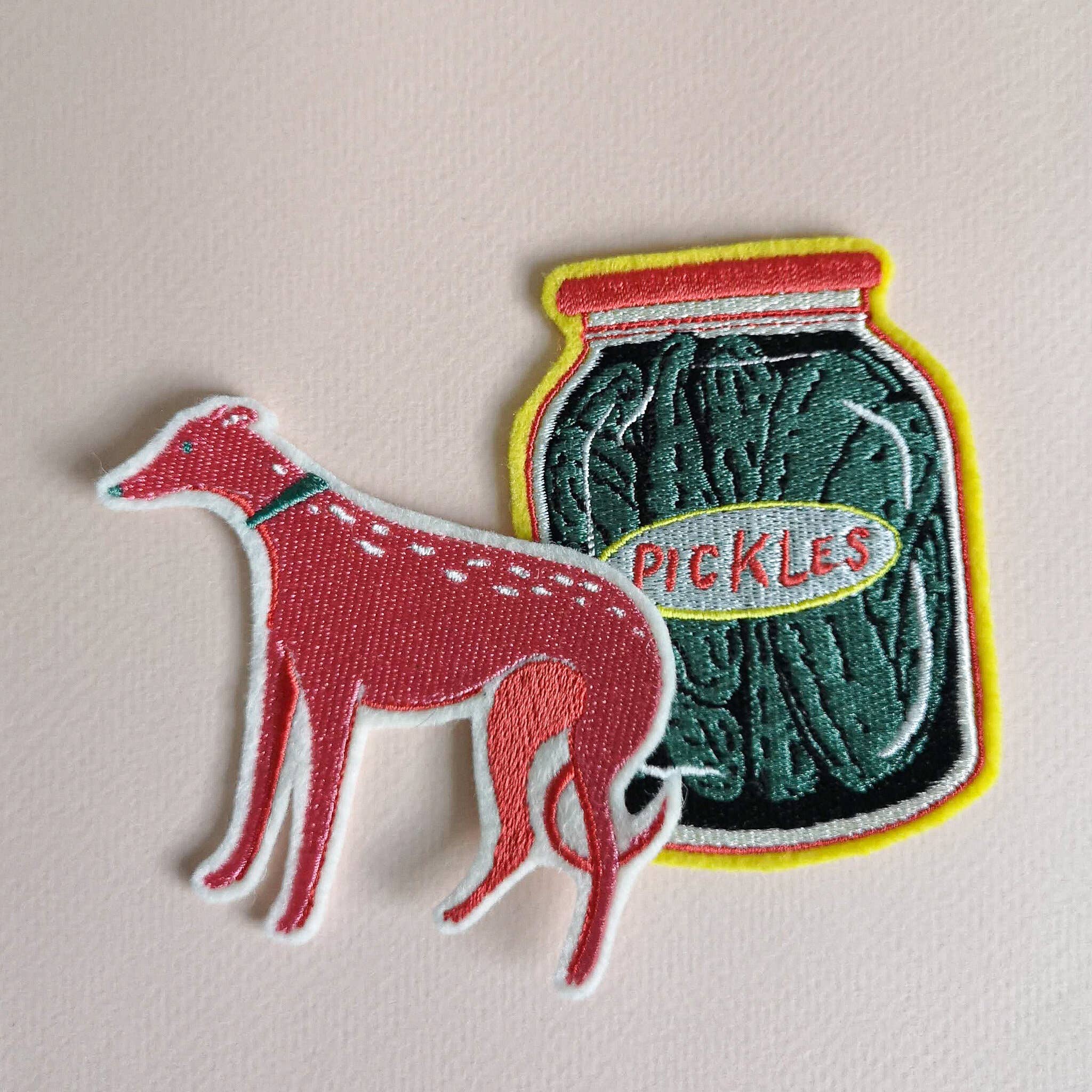 Bryony Moss Illustration – wholesale Patch – Pickle Jar, Embroidered Patch2