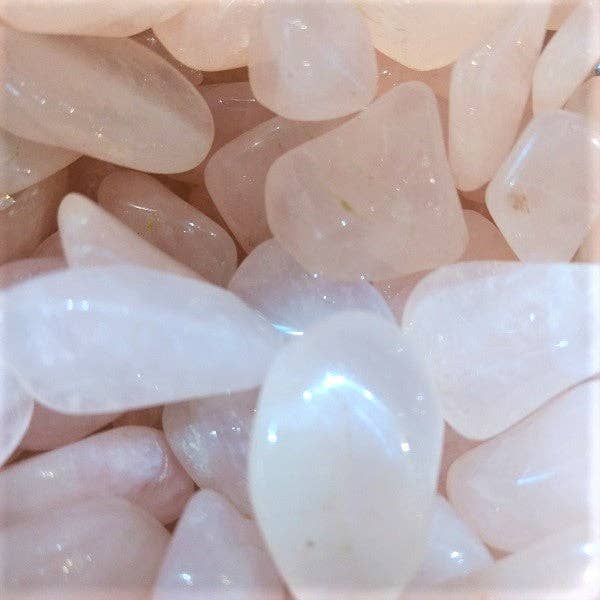 Rose Quartz Natural Crystal Stone for love, compassion, friendship for wholesale by Body Mind & Soul