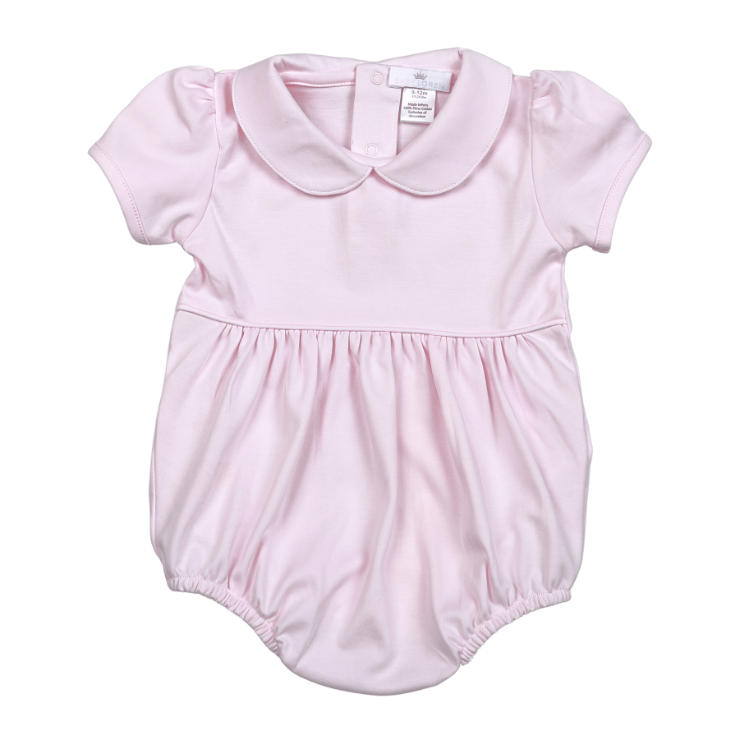 Baby Loren - Wholesale Bodysuit (Non-Footed) - Baby - PBU-130 Pink baby collar Pima bubble0