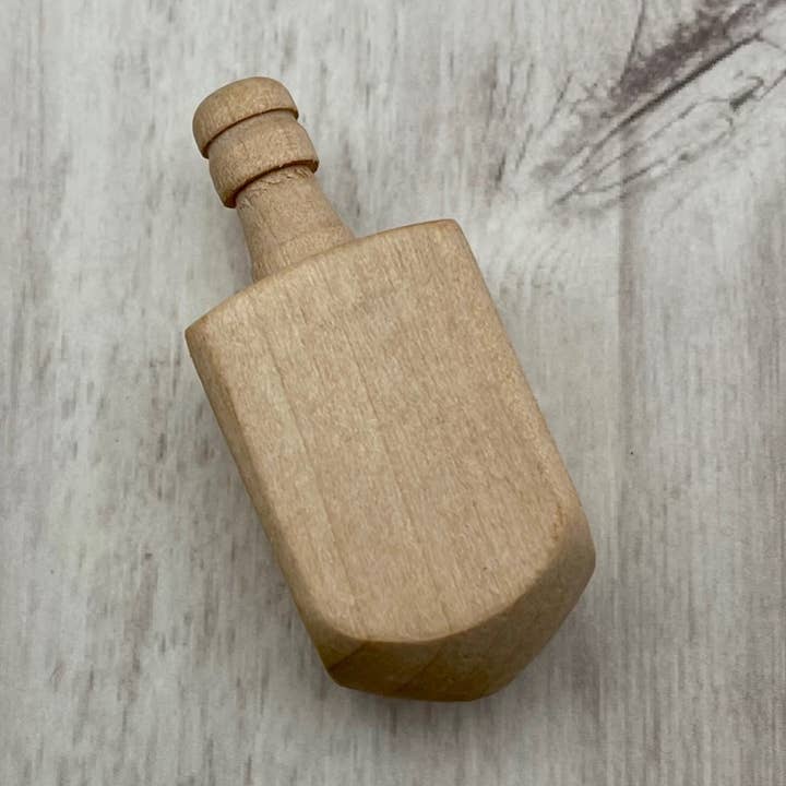 Hazel Grove Customs - Wholesale Dreidel - Kids - Blank Wooden Dreidel0