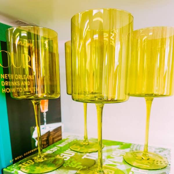 Maggie Citron Wine Glass for wholesale by Presley Paige